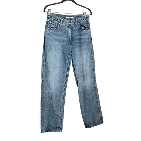 Levi’s 94’ Baggy High Rise Relaxed Straight Denim Blue Jeans Size 26 - Picture 1 of 8